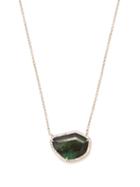 Matchesfashion.com Monique Pan - Diamond, Emerald & White Gold Necklace - Womens - Green