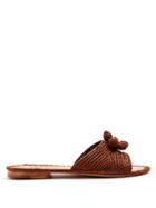 Matchesfashion.com Carrie Forbes - Salma Raffia Slides - Womens - Brown