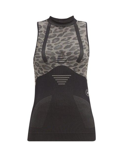 Matchesfashion.com Adidas By Stella Mccartney - Truepurpose Animal-jacquard Tank Top - Womens - Animal