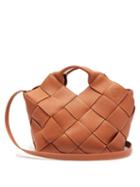 Matchesfashion.com Loewe - Anagram Small Woven Leather Tote Bag - Womens - Tan