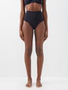 Raquel Diniz - High-rise Bikini Briefs - Womens - Black