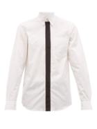 Matchesfashion.com Stella Mccartney - Nicholas Contrast Trim Pinstriped Shirt - Mens - White