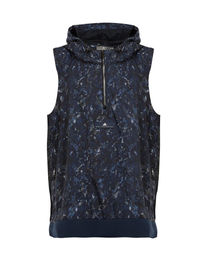 Adidas By Stella Mccartney Run Adizero Abstract Camouflage-print Gilet