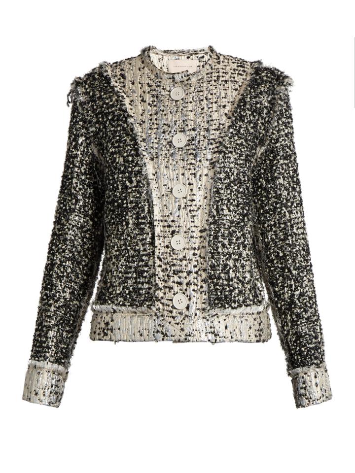 Christopher Kane Reversible Tweed Jacket
