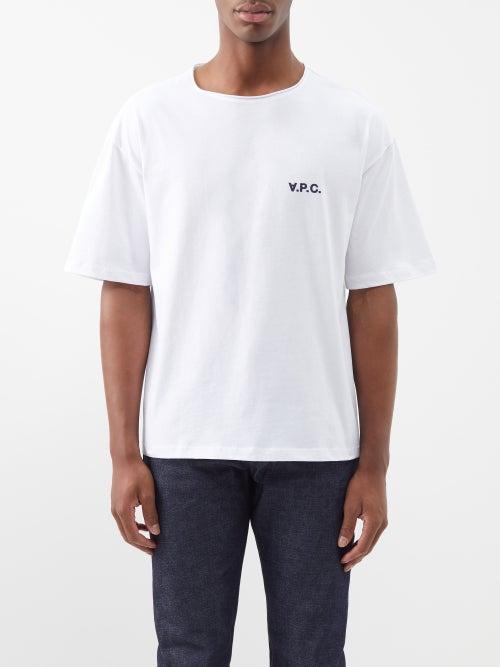 A.p.c. - Jeremy Logo-print Cotton-jersey T-shirt - Mens - White