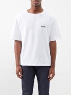 A.p.c. - Jeremy Logo-print Cotton-jersey T-shirt - Mens - White