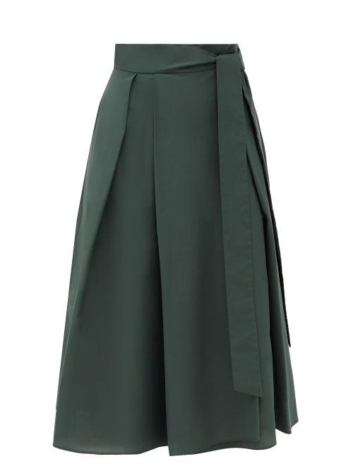 Matchesfashion.com Weekend Max Mara - Sacha Skirt - Womens - Dark Green