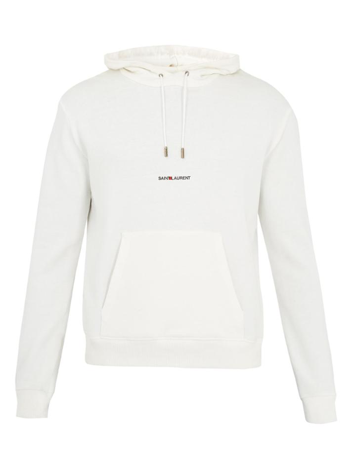Saint Laurent Logo-print Hooded Sweatshirt