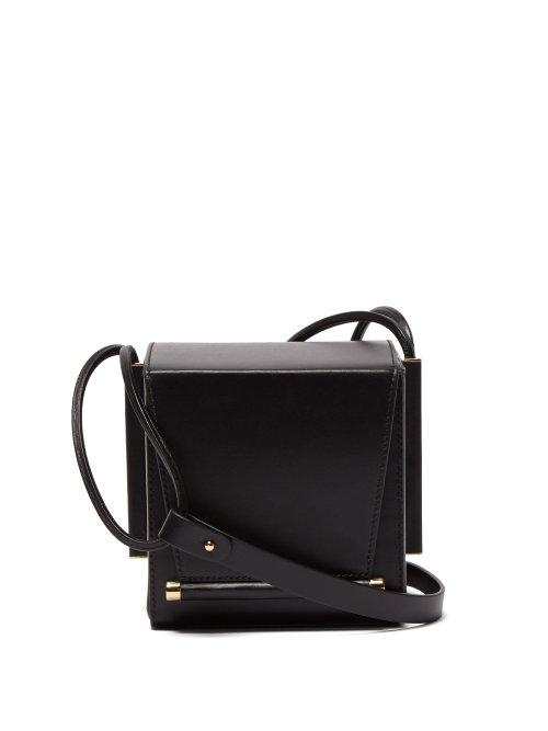 Matchesfashion.com Roksanda - Box Leather Cross Body Bag - Womens - Black