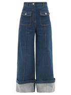 Lee Mathews - High-rise Flared-leg Jeans - Womens - Denim