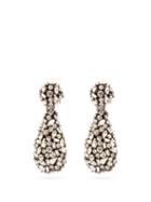 Matchesfashion.com Etro - Crystal Drop Clip Earrings - Womens - Crystal