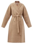 Matchesfashion.com Acne Studios - Double-breasted Belted Wool Coat - Womens - Camel