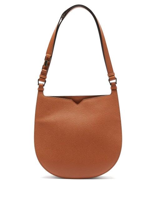 Matchesfashion.com Valextra - Hobo Weekend Medium Leather Bag - Womens - Tan