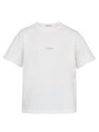 Matchesfashion.com Acne Studios - Jaxon Logo Print Cotton T Shirt - Mens - White