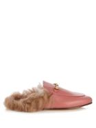 Gucci Princetown Shearling-lined Leather Loafers