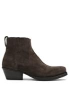 Matchesfashion.com Our Legacy - Cuban Suede Heeled Ankle Boots - Mens - Brown
