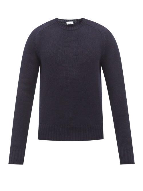 Raey - Slim-fit Lambswool Crew-neck Sweater - Mens - Navy