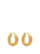 Matchesfashion.com Jil Sander - Gold Plated Sterling Silver Hoop Earrings - Womens - Gold
