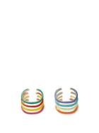 Matchesfashion.com Fry Powers - Unicorn Rainbow Enamel & 14kt Gold Ear Cuffs - Womens - Multi