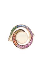 Noor Fares Spiral Grey-gold Ring
