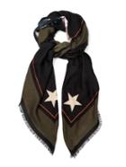 Givenchy Rottweiler Wool And Silk-blend Scarf