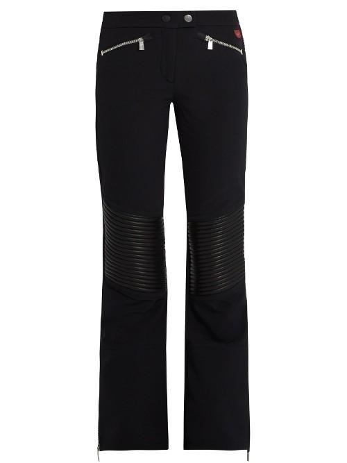 Toni Sailer Carla Leather-paneled Flared Ski Trousers