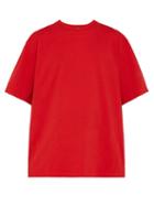 Matchesfashion.com Calvin Klein 205w39nyc - Logo Embroidered Oversized Cotton T Shirt - Mens - Red