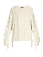 Burberry Cable-knit Cotton-blend Sweater