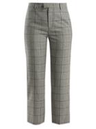 Matchesfashion.com Redvalentino - Checked Wool Trousers - Womens - Grey