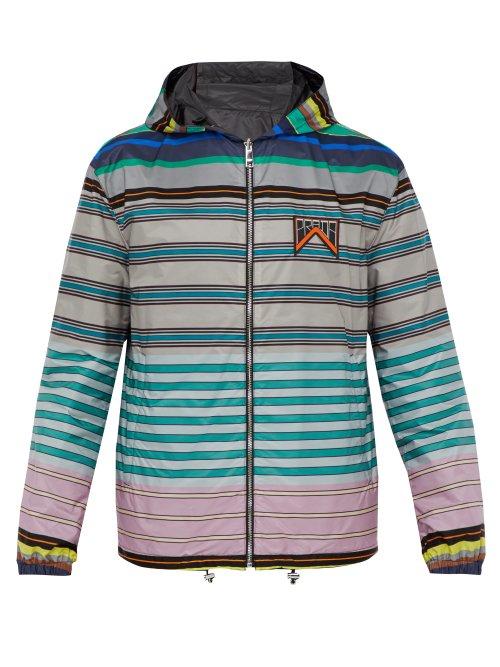Matchesfashion.com Prada - Reversible Hooded Technical Jacket - Mens - Multi