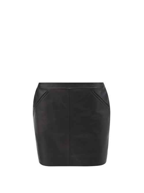 Tom Ford - Leather Mini Skirt - Womens - Black