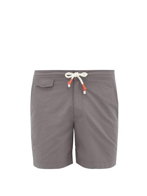 Matchesfashion.com Orlebar Brown - Fossil Mid Length Swim Shorts - Mens - Grey