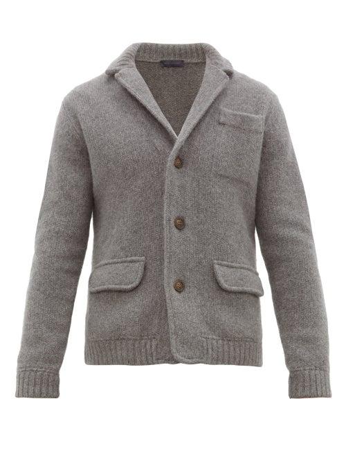 Matchesfashion.com Thom Sweeney - Cashmere Cardigan - Mens - Grey