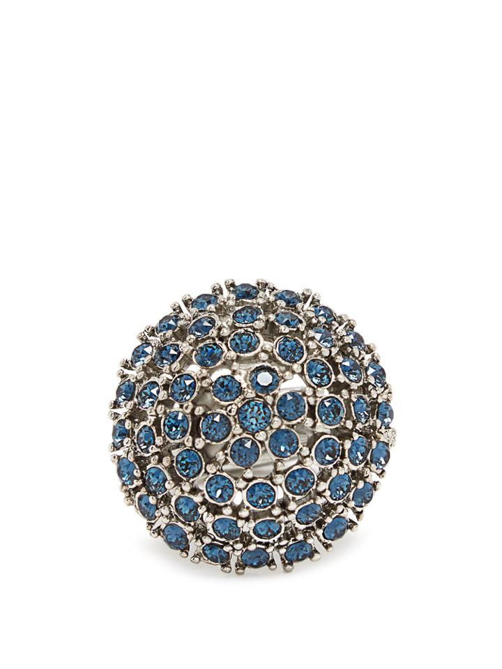 Oscar De La Renta Crystal-embellished Dome Ring