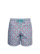 Matchesfashion.com Vilebrequin - Moorea Turtle Print Swim Shorts - Mens - Pink Multi