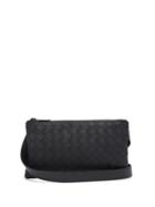 Mens Bags Bottega Veneta - Intrecciato Leather Cross-body Bag - Mens - Black