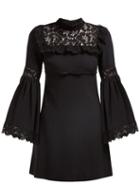 Matchesfashion.com Giambattista Valli - Bell Sleeved Guipure Lace Dress - Womens - Black