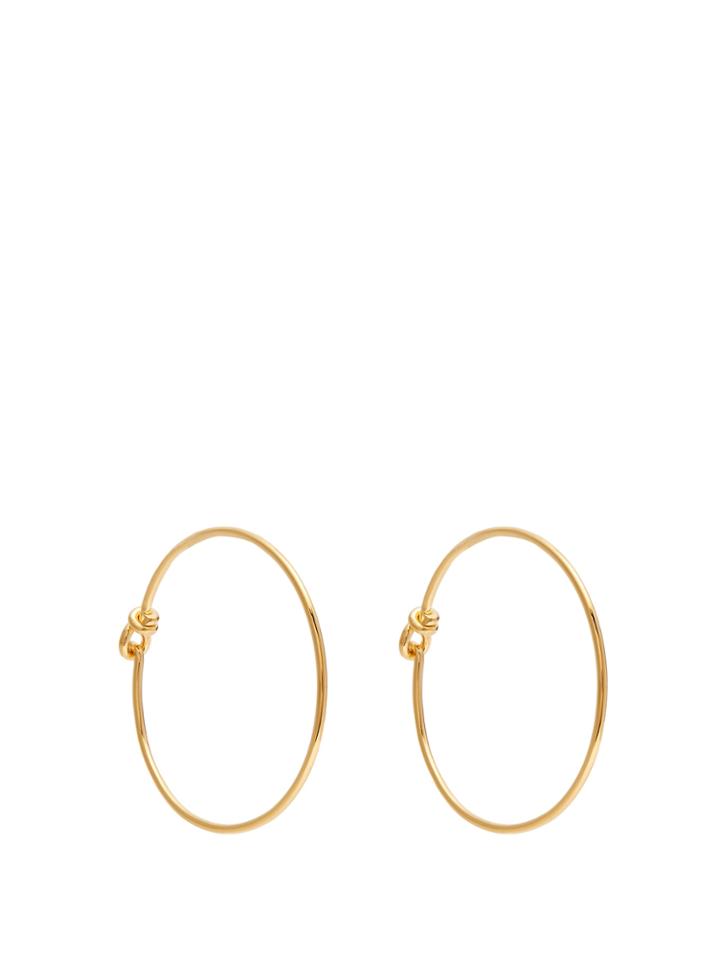 Theodora Warre Simple Silver Hoop Earrings
