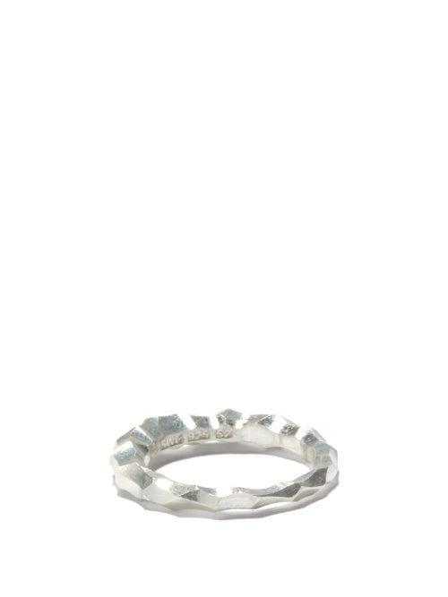 Ladies Jewellery All Blues - Snake Thin Sterling-silver Ring - Womens - Silver
