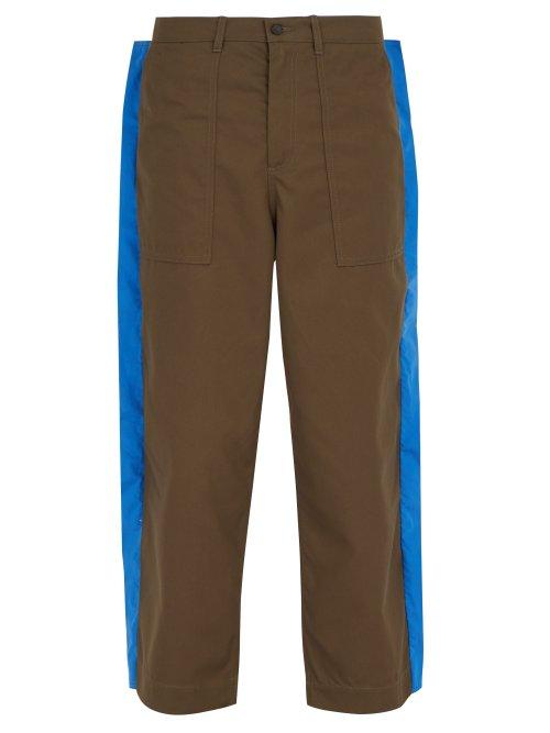 Matchesfashion.com Craig Green - Fin Cotton Twill Worker Trousers - Mens - Green