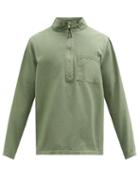 Matchesfashion.com Albam - Hoy Garment-dyed Cotton-jersey Sweatshirt - Mens - Khaki