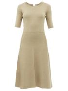 Matchesfashion.com Altuzarra - Delaware Knitted Midi Dress - Womens - Ivory