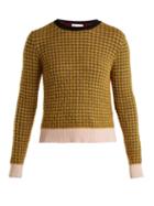 Matchesfashion.com Redvalentino - Textured Knit Sweater - Womens - Yellow Multi