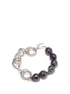 Matchesfashion.com Completedworks - Parade Of Possibilities Pearl & Silver Bracelet - Mens - Silver