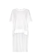 Yohji Yamamoto Regulation Long Back-hem Jersey T-shirt