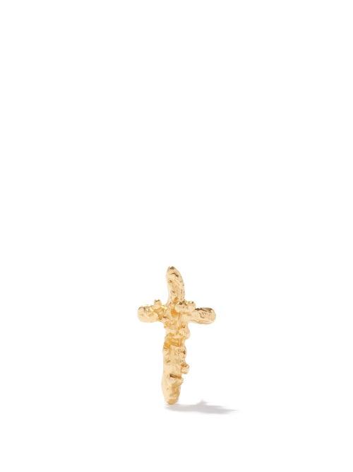 Alighieri - The Gilded Dagger 24kt Gold-plated Single Earring - Womens - Gold