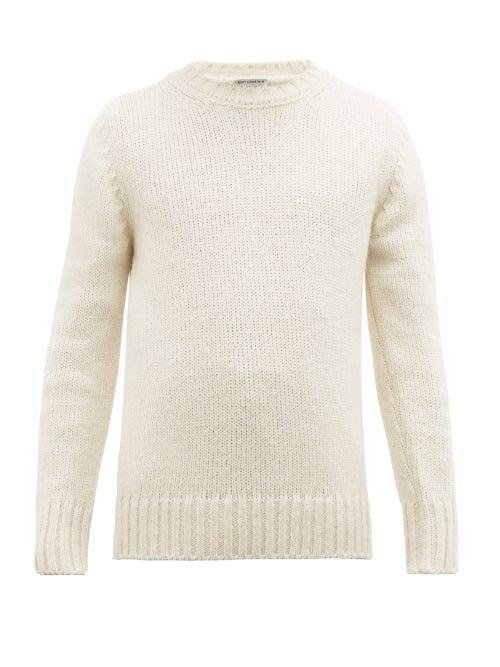 Matchesfashion.com Ditions M.r - Jack Crew Neck Sweater - Mens - White