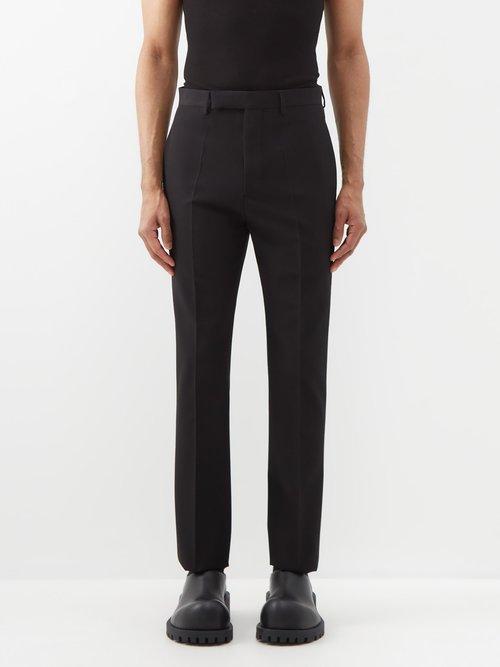 Rick Owens - Astaire Straight-leg Wool Suit Trousers - Mens - Black