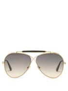 Matchesfashion.com Tom Ford Eyewear - Holden Infinity-aviator Metal Sunglasses - Womens - Gold