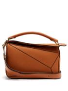 Matchesfashion.com Loewe - Puzzle Medium Grained Leather Cross Body Bag - Womens - Tan